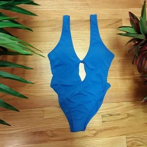 NWOT Bikini Lab Tie Front Swimsuit